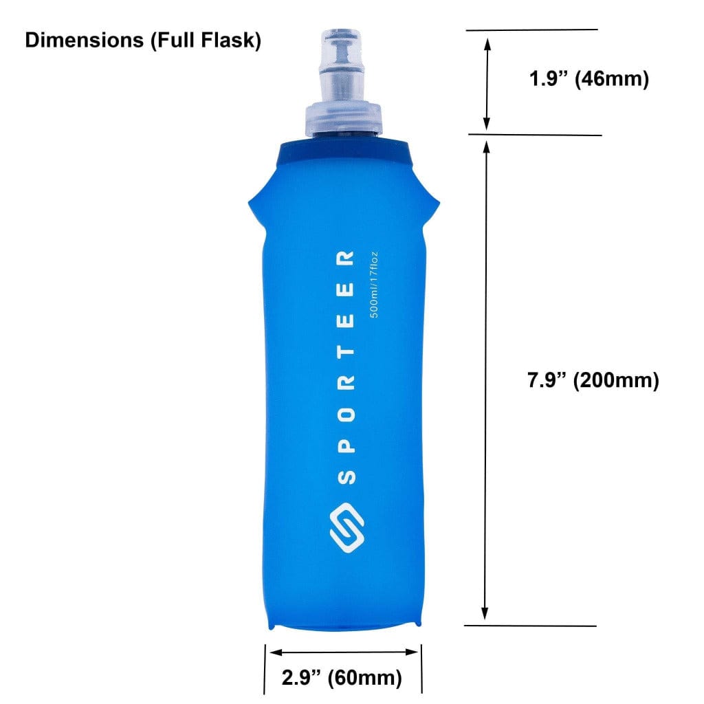 Sporteer hydration soft flask fits in many hydration belts